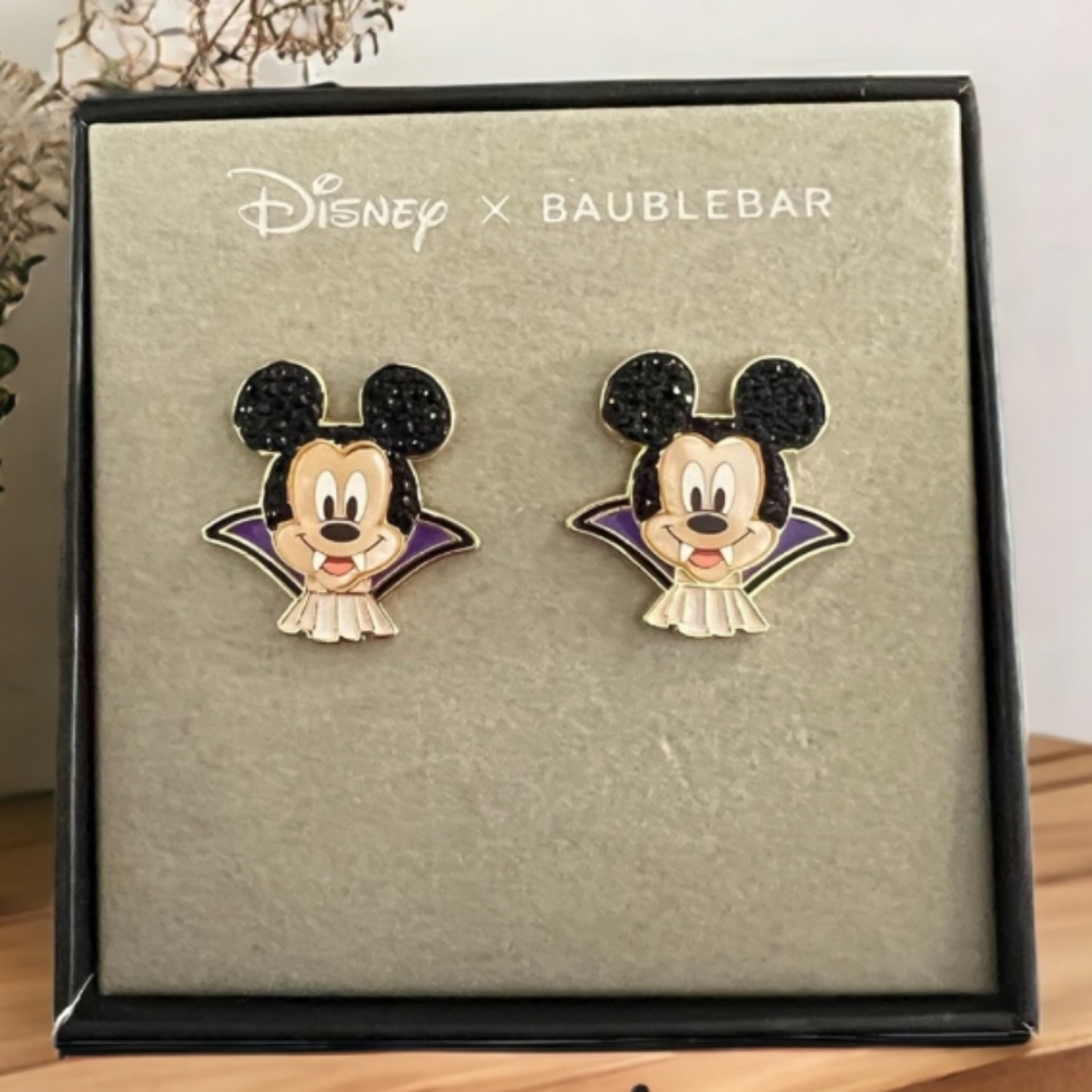 Disney x Baublebar Halloween Vampire Mickey Mouse Earrings